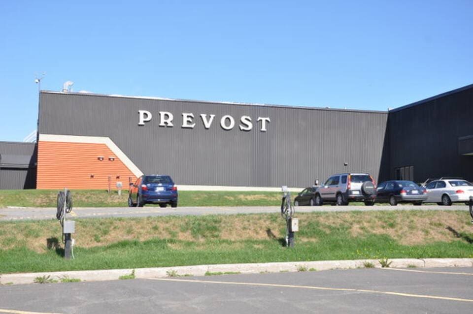 Usine Prévost à Sainte-Claire vue de l'extérieur