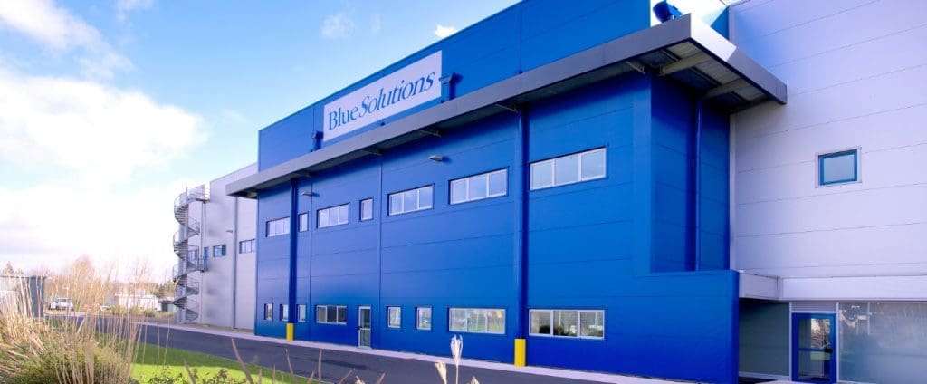 Usine Blue solutions vue de l'extérieur