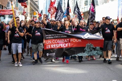 Manifestation unifor québec