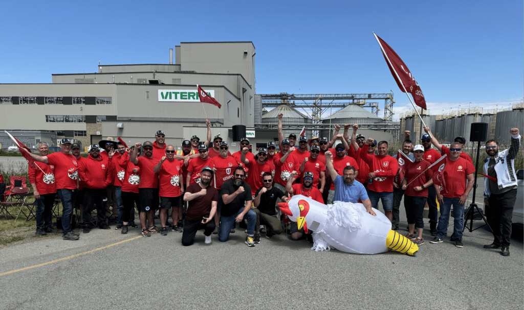 Les travailleuses et travailleurs de Viterra à Bécancour entament leur septième semaine de grève 