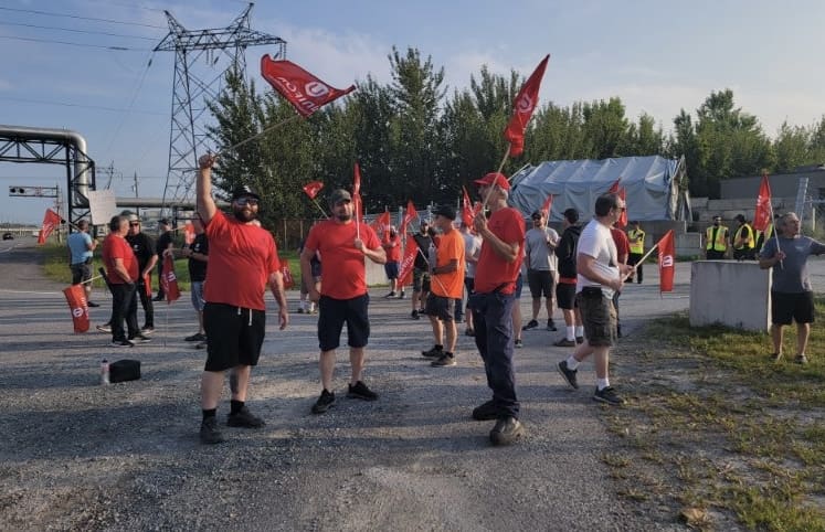 Les membres de la section locale 700 d&rsquo;Unifor chez Canadoil Forge Ltée déclenchent la grève